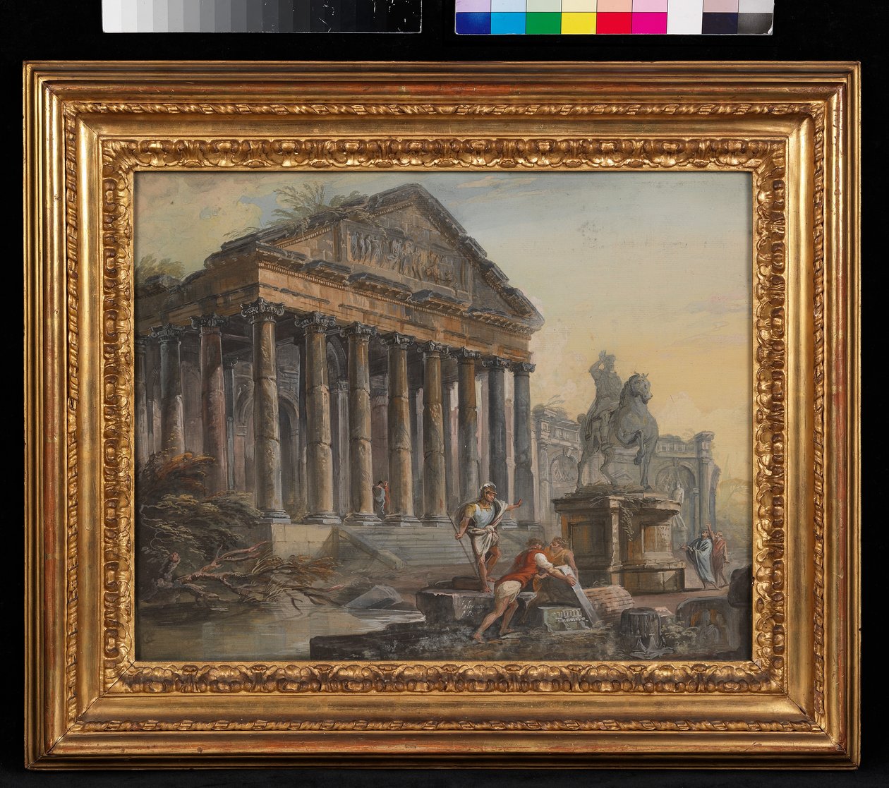 Landschap door Jean Baptiste Lallemand