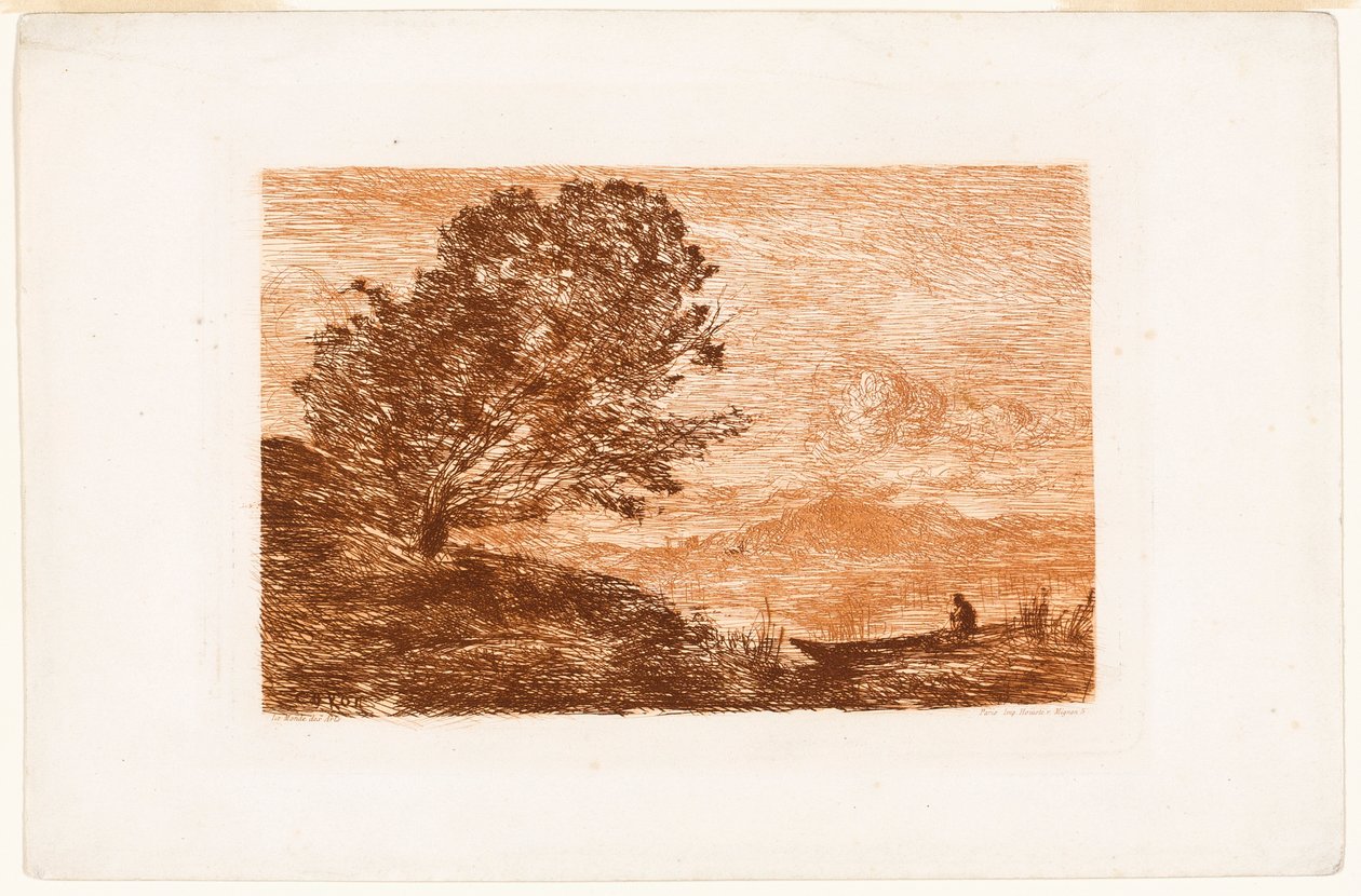 Meer in Tirol door Jean-Baptiste-Camille Corot