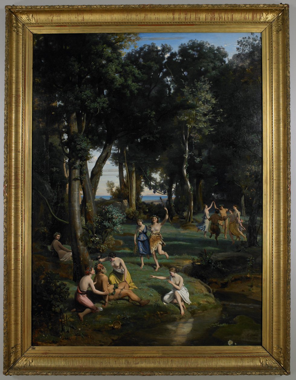 Silenus door Jean-Baptiste-Camille Corot