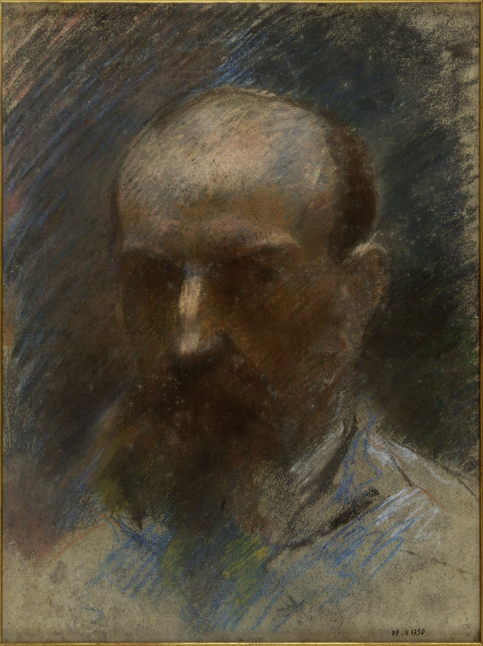 Portret van een man (zelfportret) door Jean-Baptiste Carpeaux