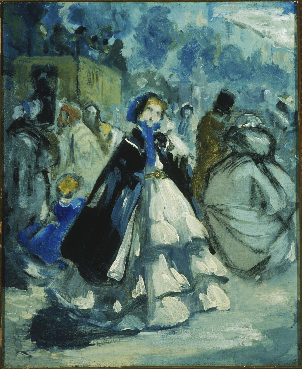 Straatscène door Jean-Baptiste Carpeaux
