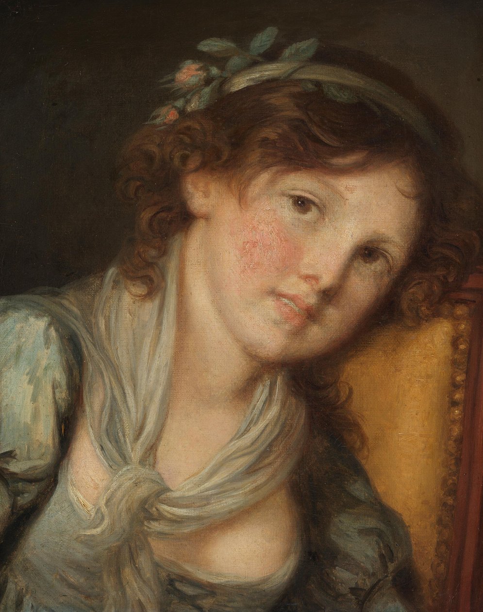Jong meisje door Jean-Baptiste Greuze