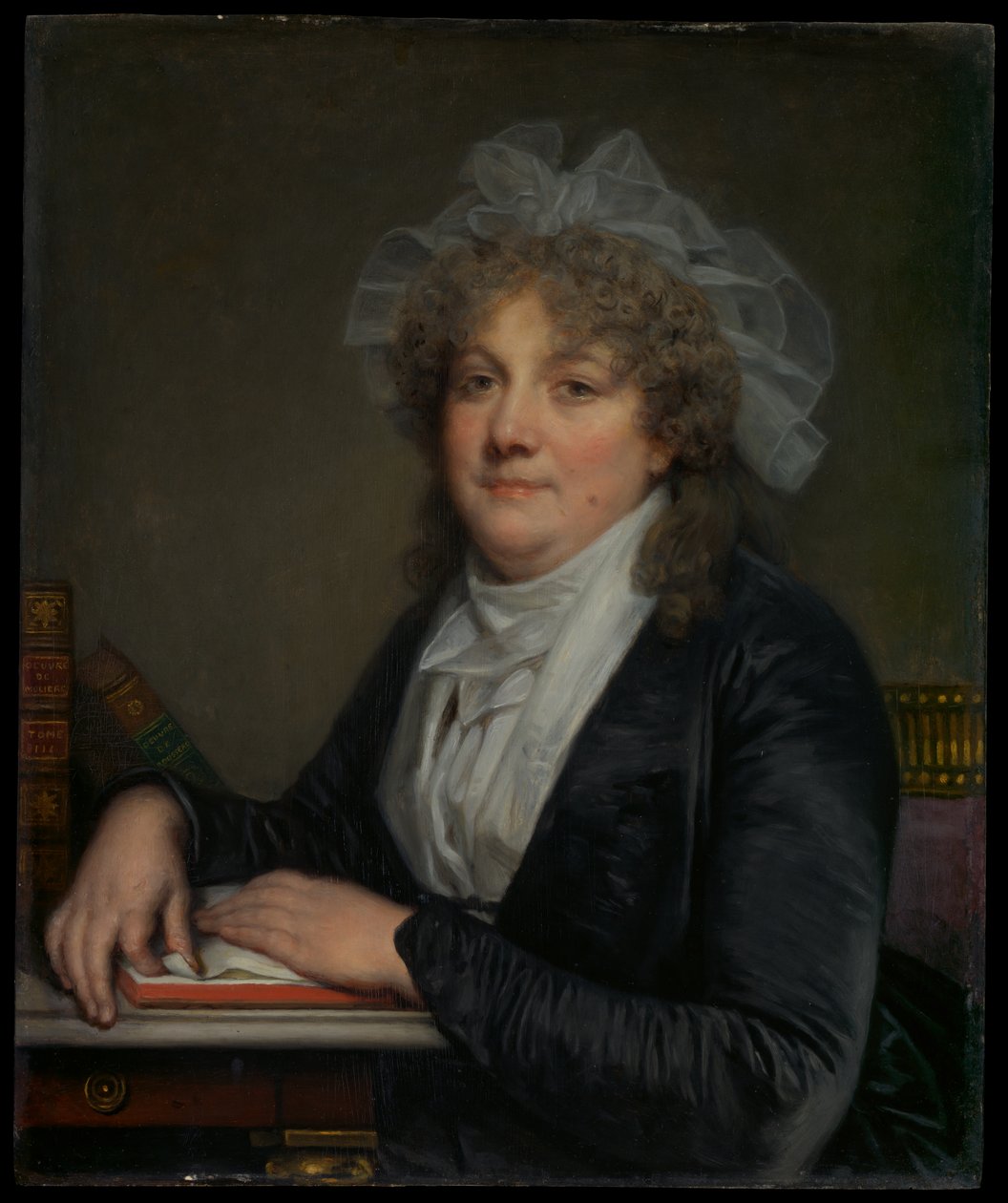 Madame Jean-Baptiste Nicolet (Anne Antoinette Desmoulins, 1743-1817) door Jean-Baptiste Greuze