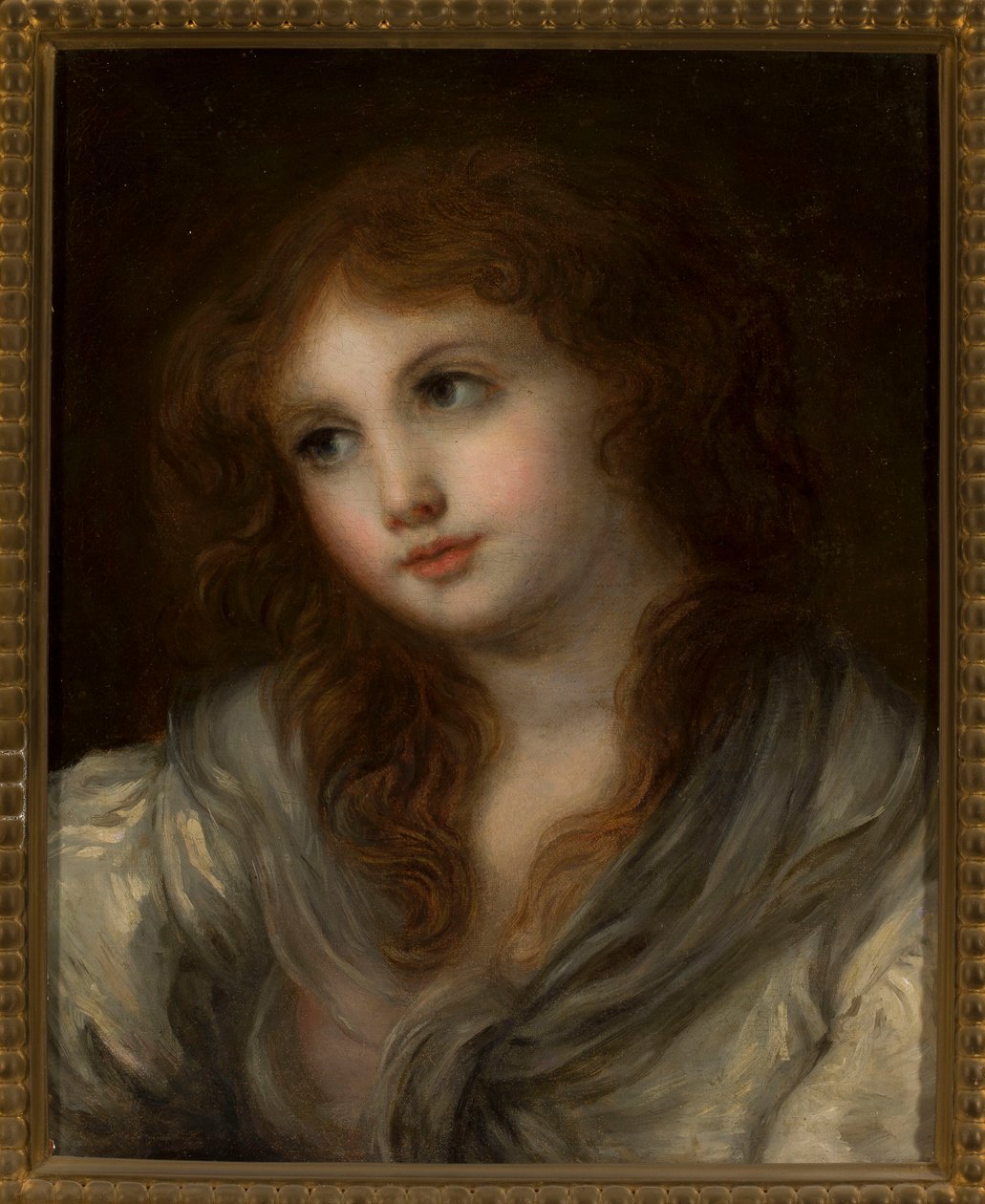 Buste van een meisje door Jean-Baptiste Greuze