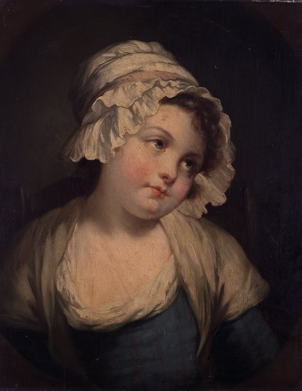 Portret van een meisje door Jean-Baptiste Greuze