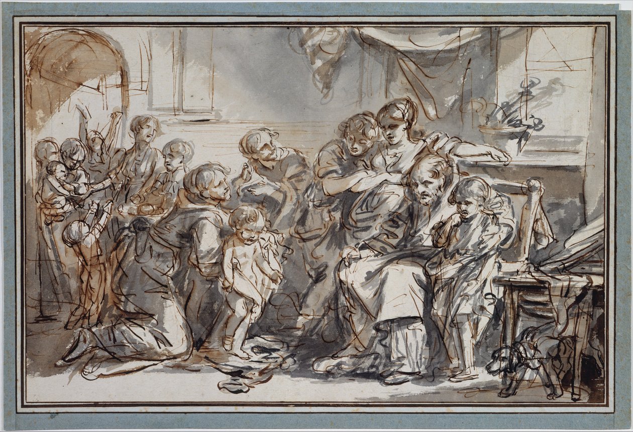 Presentatie van het onwettige kind door Jean-Baptiste Greuze