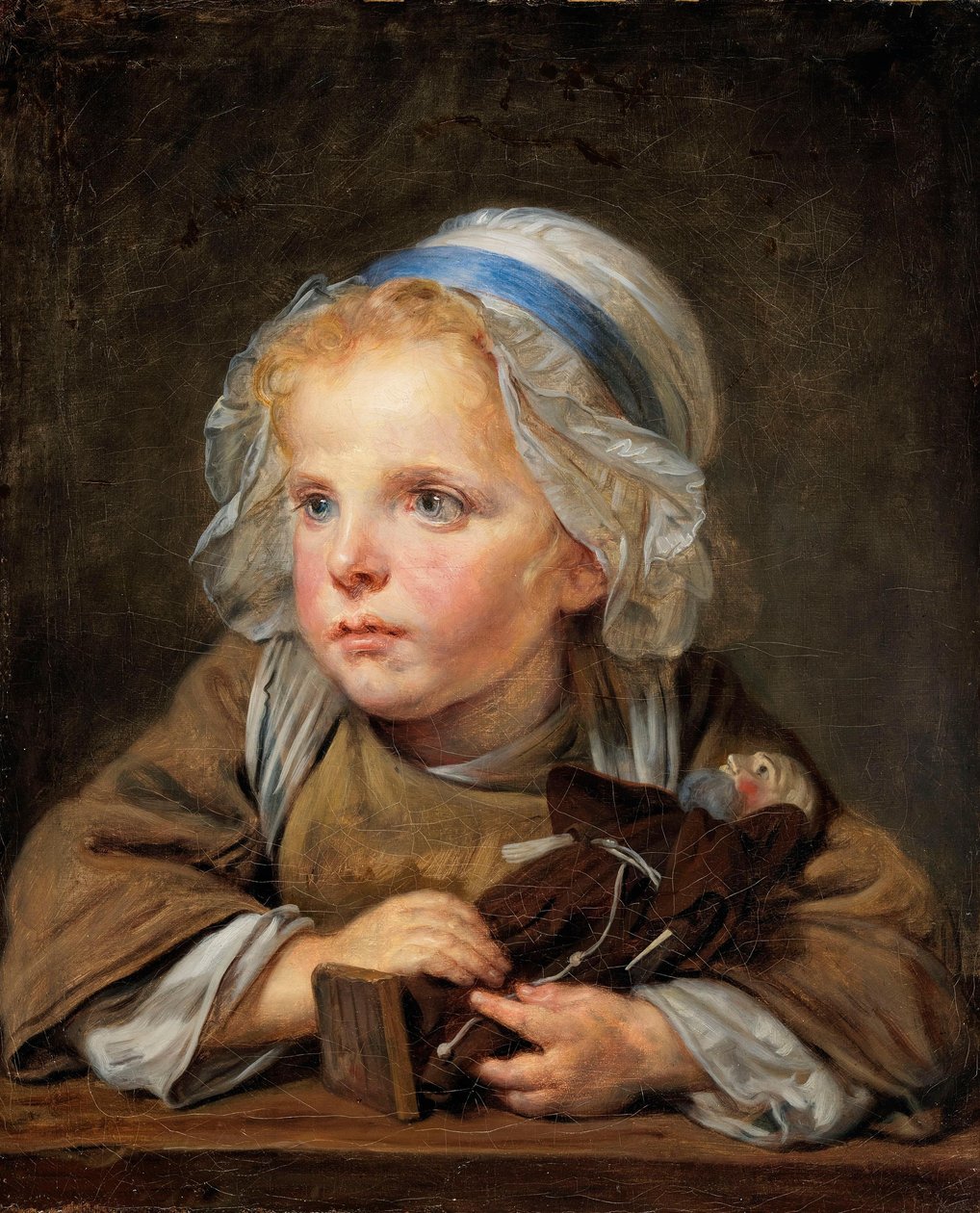 De kapucijnerpop door Jean-Baptiste Greuze