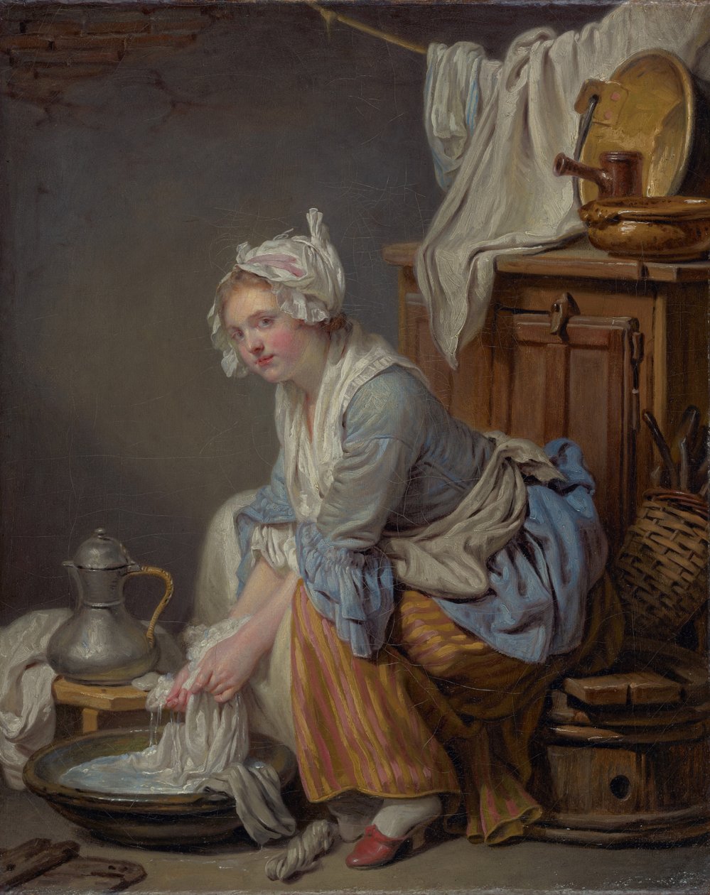 De wasvrouw door Jean-Baptiste Greuze