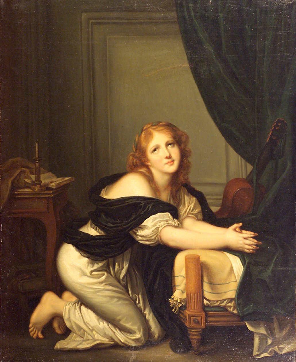 Het ochtendgebed door Jean-Baptiste Greuze