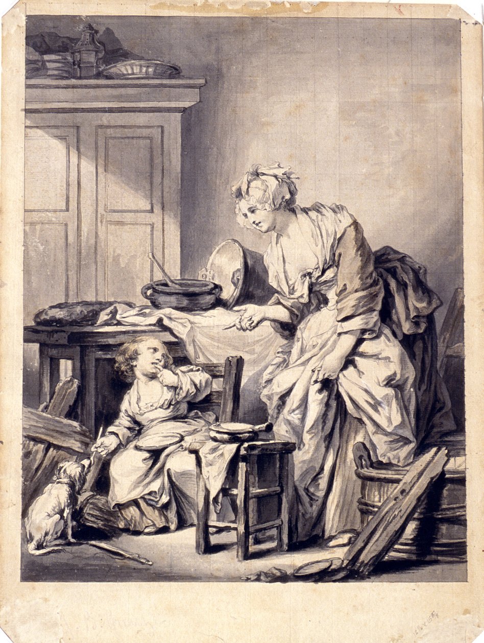 De moederlijke berisping door Jean-Baptiste Greuze