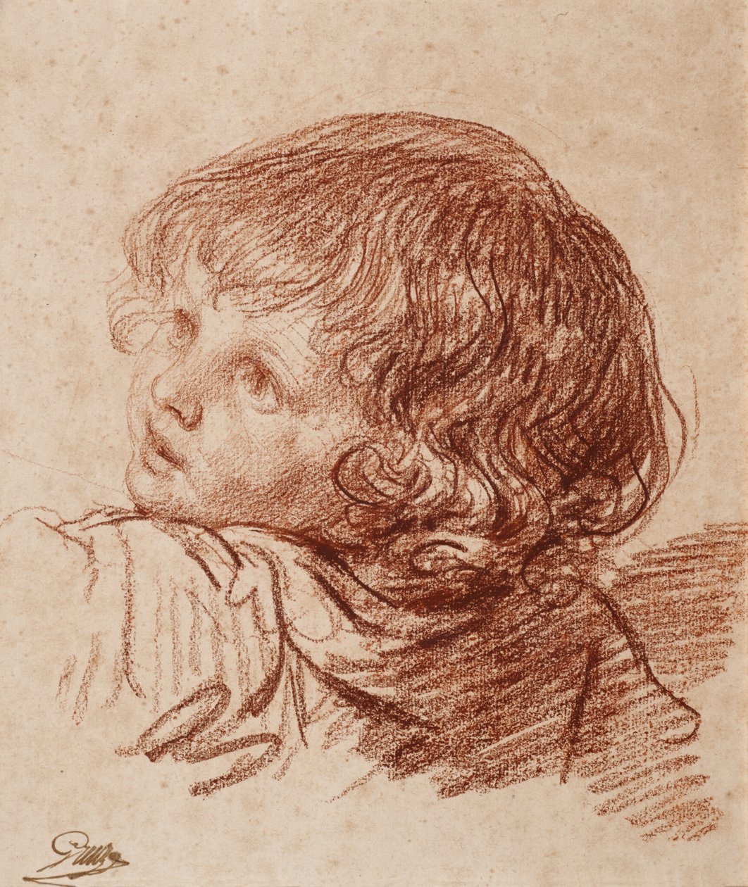 Jonge jongen door Jean-Baptiste Greuze