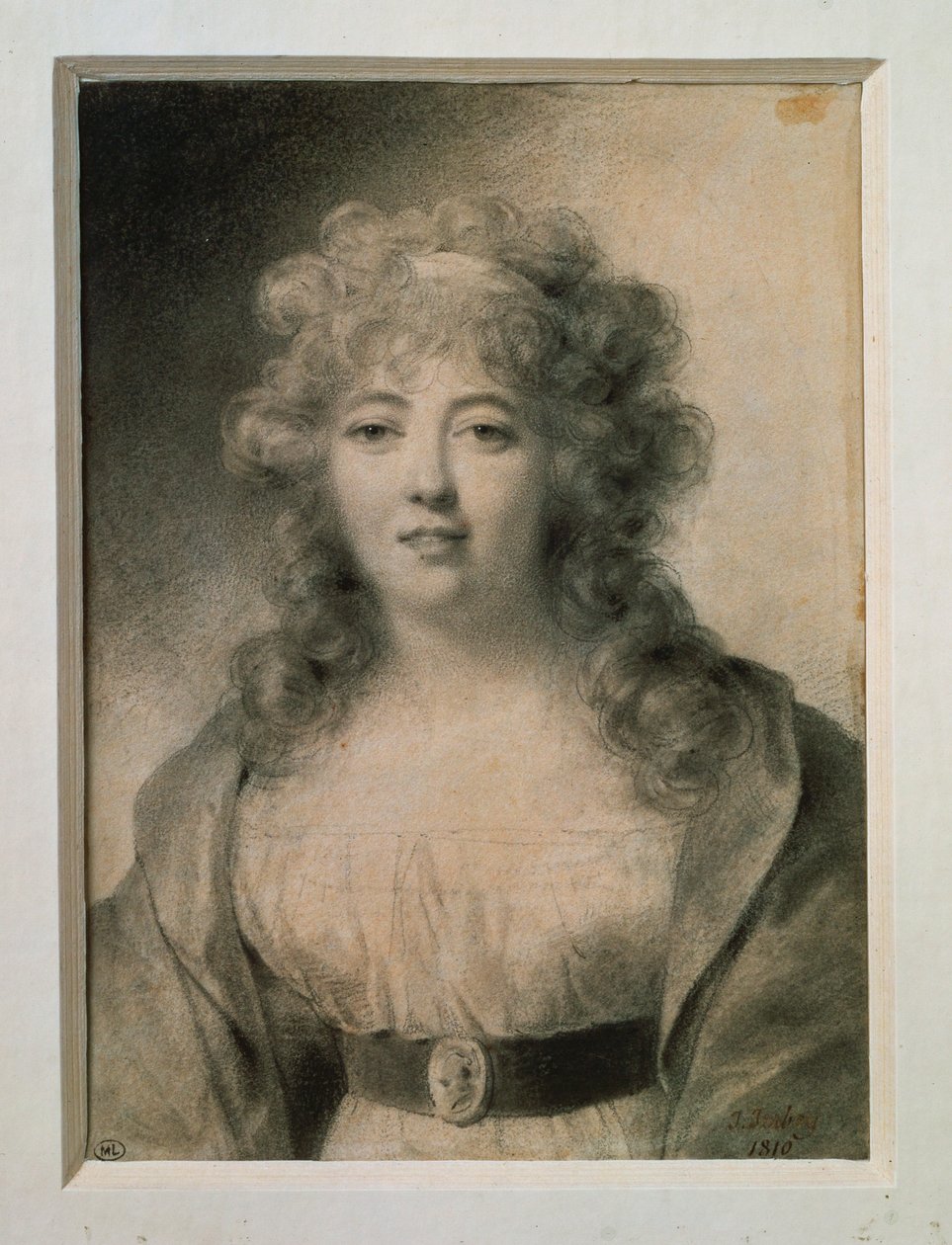 Mme de Stael, geboren Germaine Necker ... door Jean Baptiste Isabey