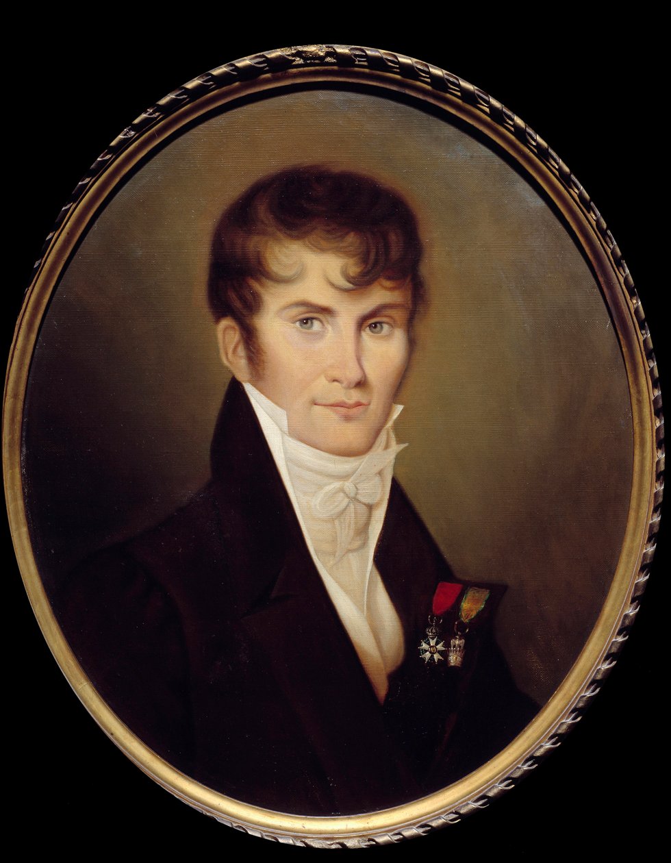 Portret van Claude Francis, Baron de Meneval (1778-1850) secretaris van Napoleon Bonaparte. Schilderij door Jean Baptiste Isabey (1767-1855) door Jean Baptiste Isabey
