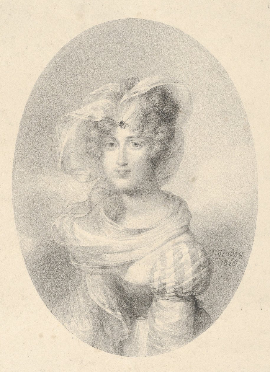 Portret van mevrouw Ditte-Harmite door Jean-Baptiste Isabey