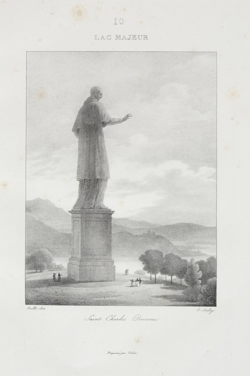 Reis naar Italië in 1822 door Jean-Baptiste Isabey