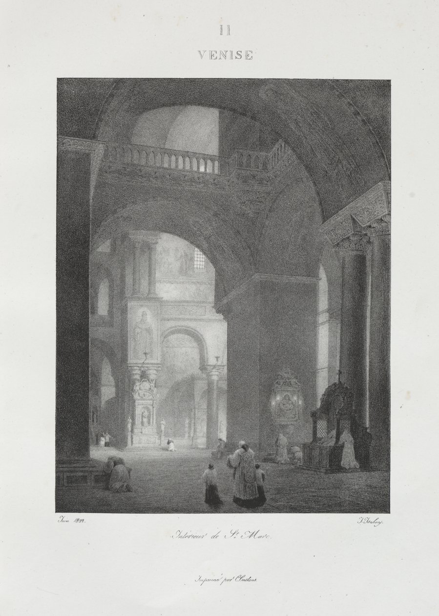Reis naar Italië in 1822 door Jean-Baptiste Isabey