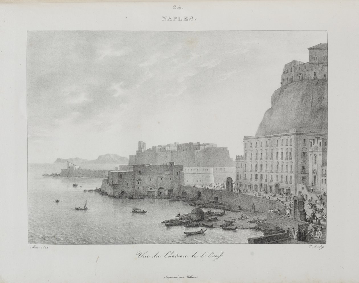 Reis naar Italië in 1822 door Jean-Baptiste Isabey