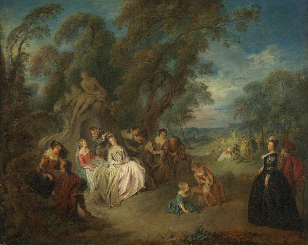 Fête Champêtre door Jean-Baptiste Joseph Pater