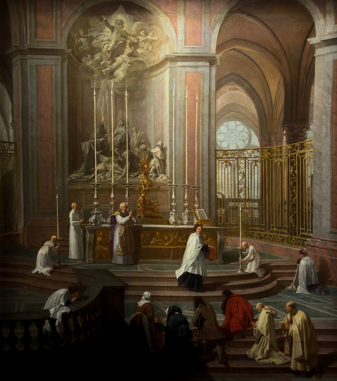 De mis van kanunnik Antoine de La Porte rond 1710 door Jean Baptiste Jouvenet