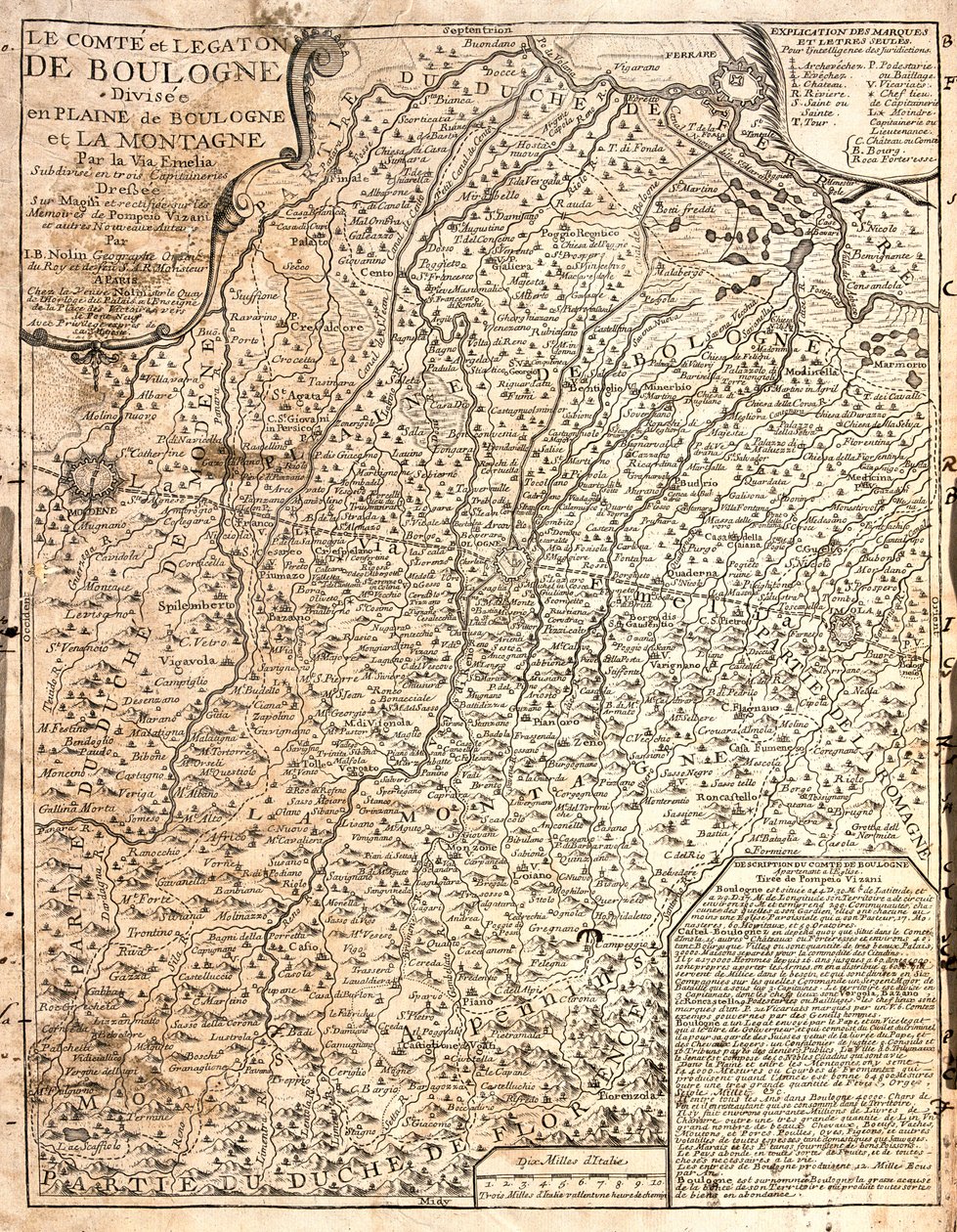 Oost Emilia-Romagna, Noordoost Toscane, Italië door Jean Baptiste Nolin