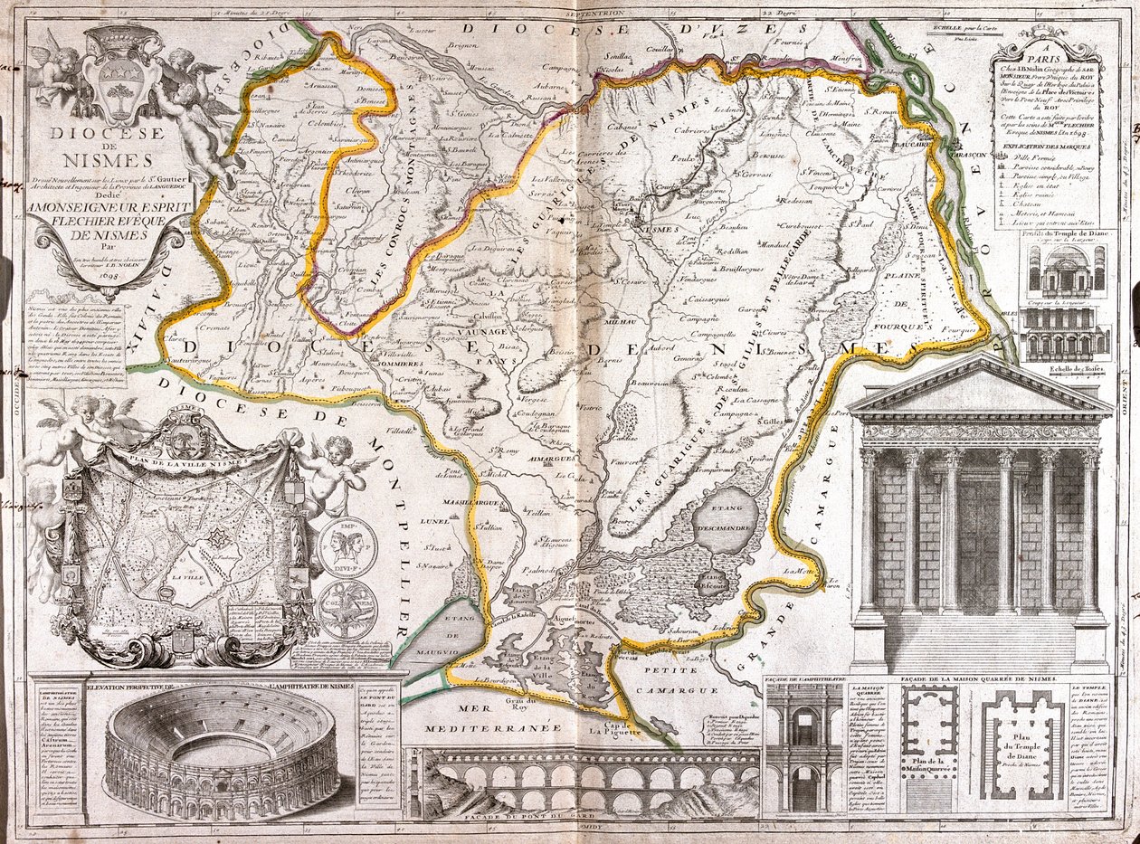 Languedoc-Roussillon, Frankrijk door Jean Baptiste Nolin