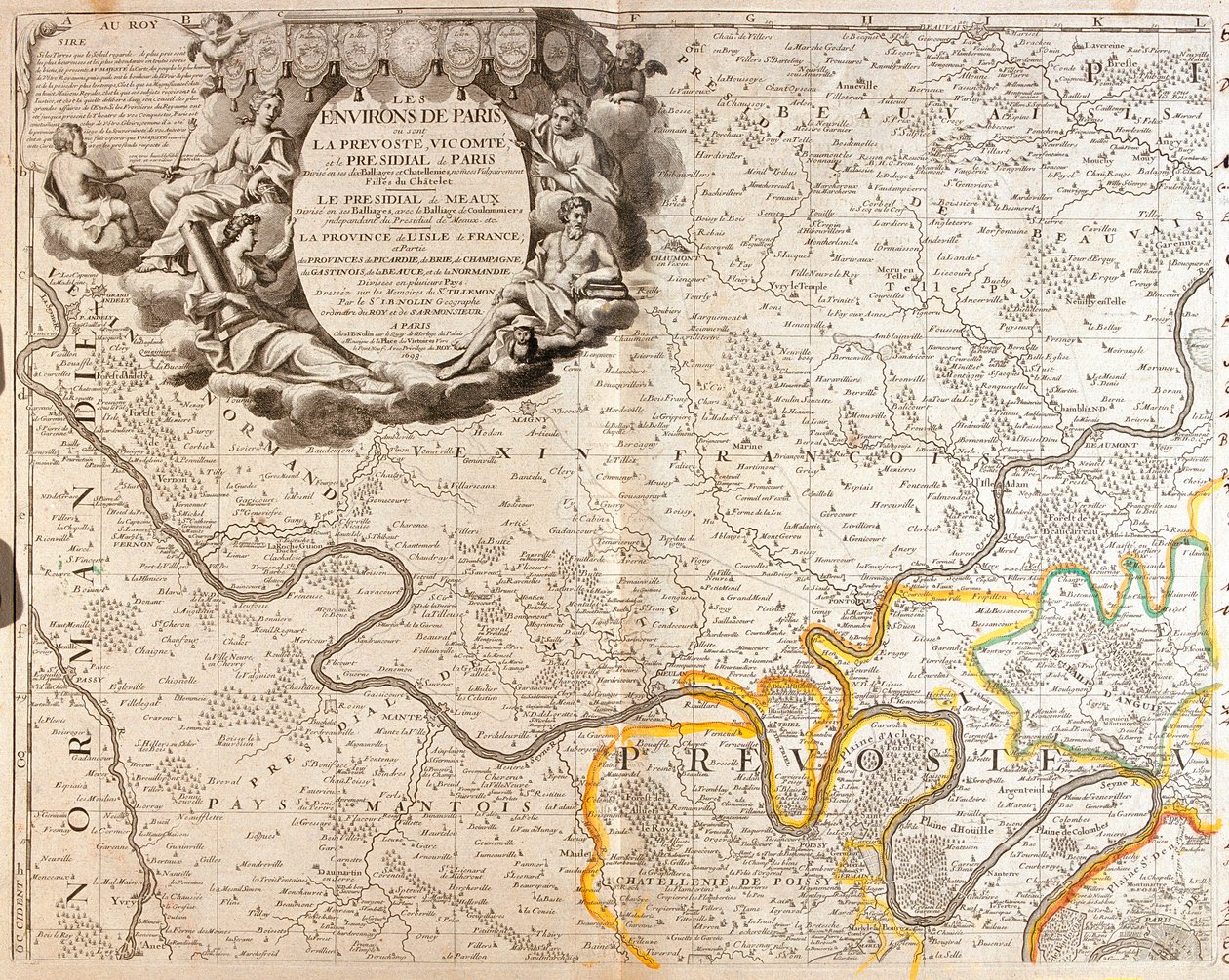 Parijs, Frankrijk door Jean-Baptiste Nolin