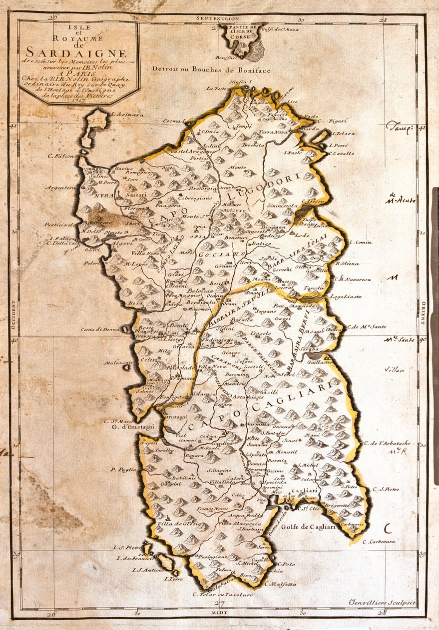 Sardinië, Italië door Jean-Baptiste Nolin