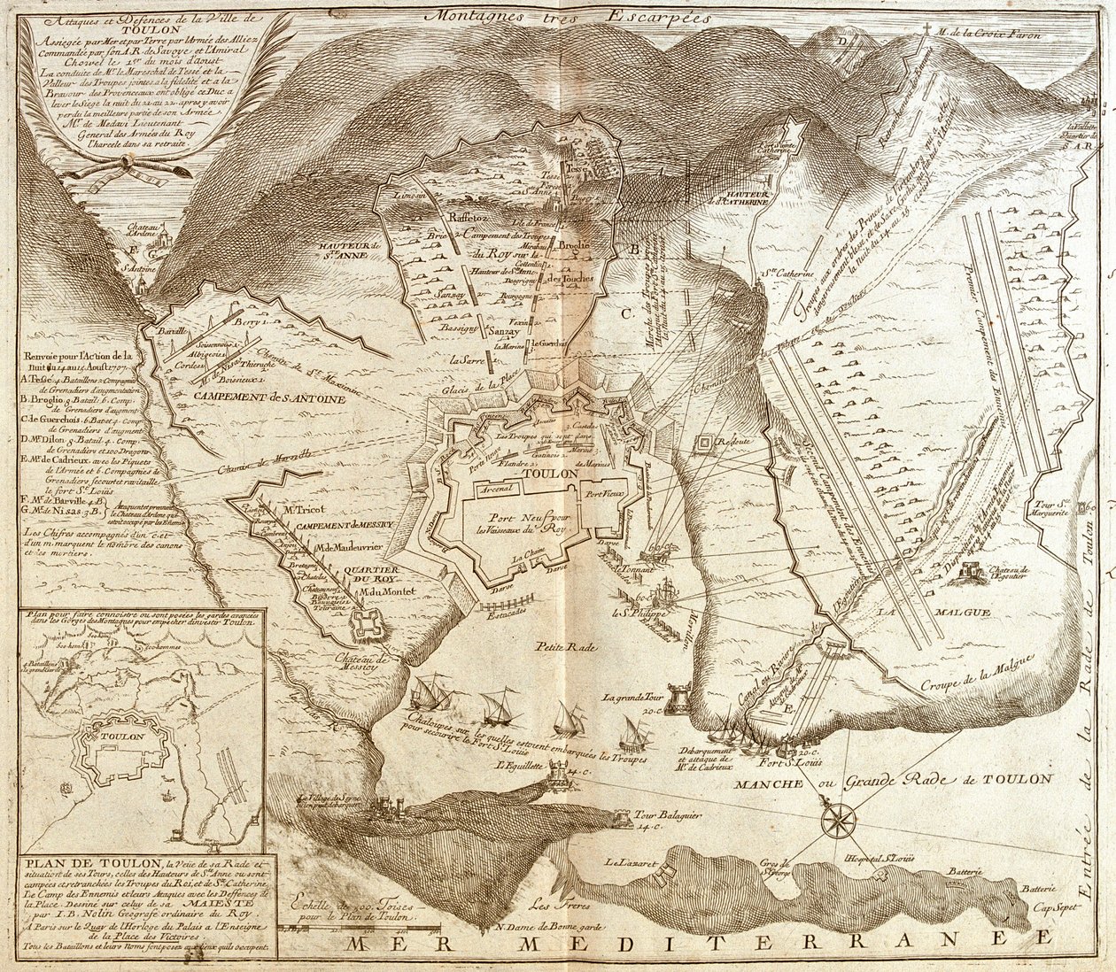Toulon, Frankrijk door Jean Baptiste Nolin