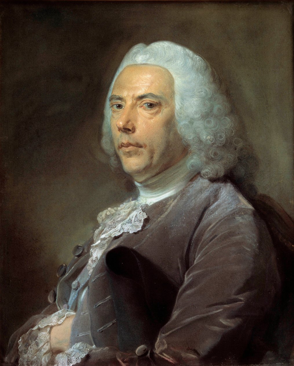 Portret van Pierre Bouguer (1698-1758) Lid van de Academie van Wetenschappen, Geometrist en Astronoom door Jean Baptiste Perronneau
