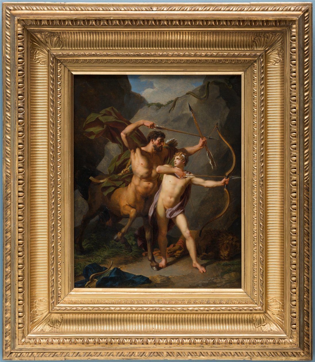 Opvoeding van Achilles door Jean-Baptiste Regnault