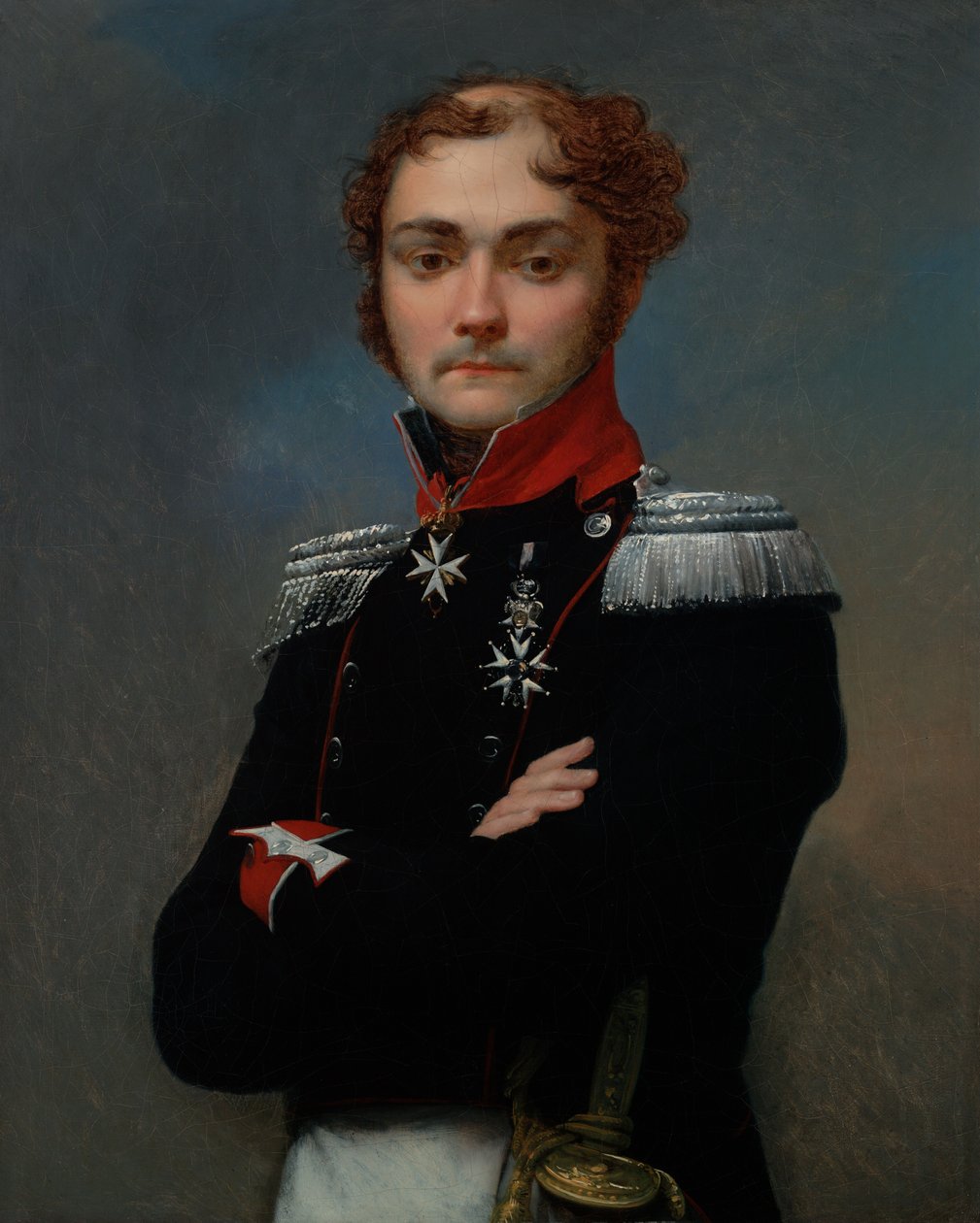 Portret van Charles-Louis Regnault, een officier uit de Napoleontische oorlogen door Jean-Baptiste Regnault