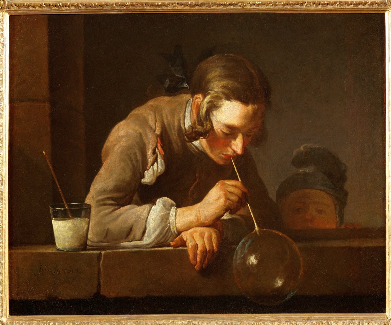 Zeepbellen blazen door Jean Baptiste Simeon Chardin