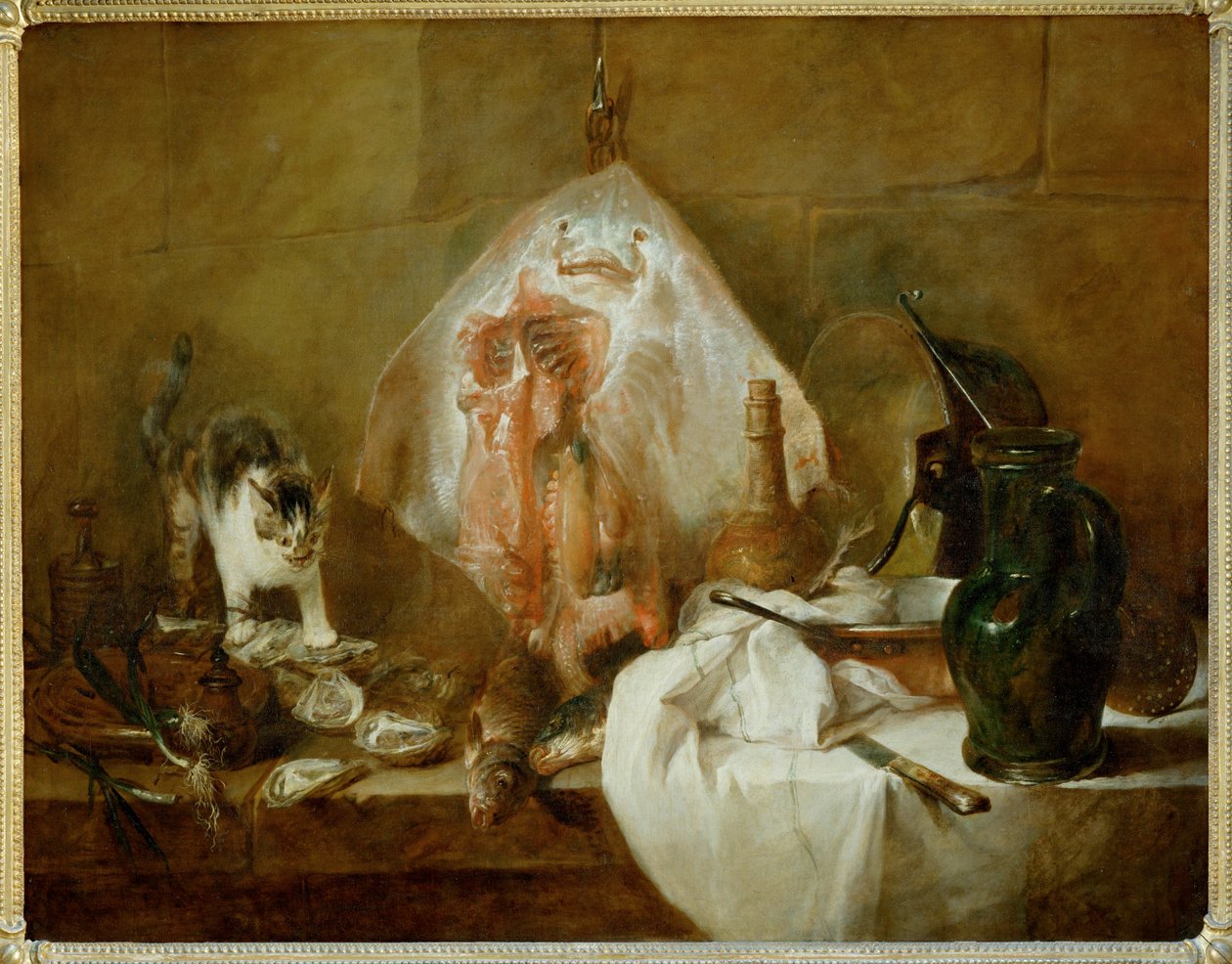 De schaats - La raie ... door Jean Baptiste Simeon Chardin