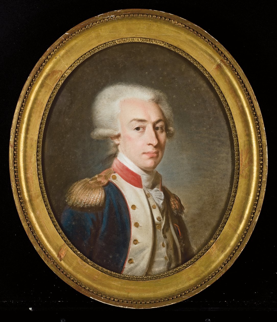 Portret van Marquis de La Fayette door Jean Baptiste Weyler