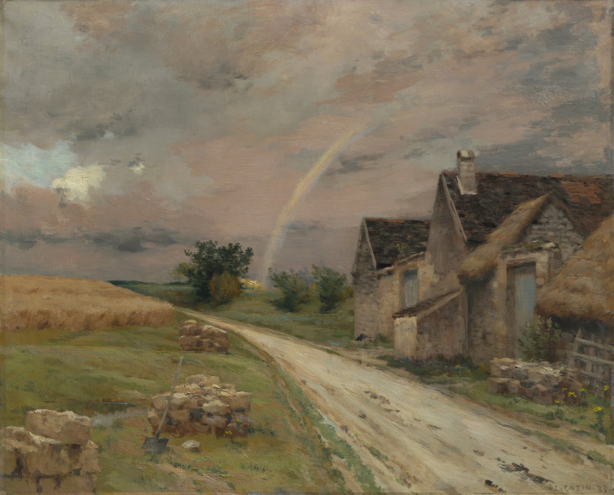 De Regenboog, Achères la Forêt door Jean-Charles Cazin
