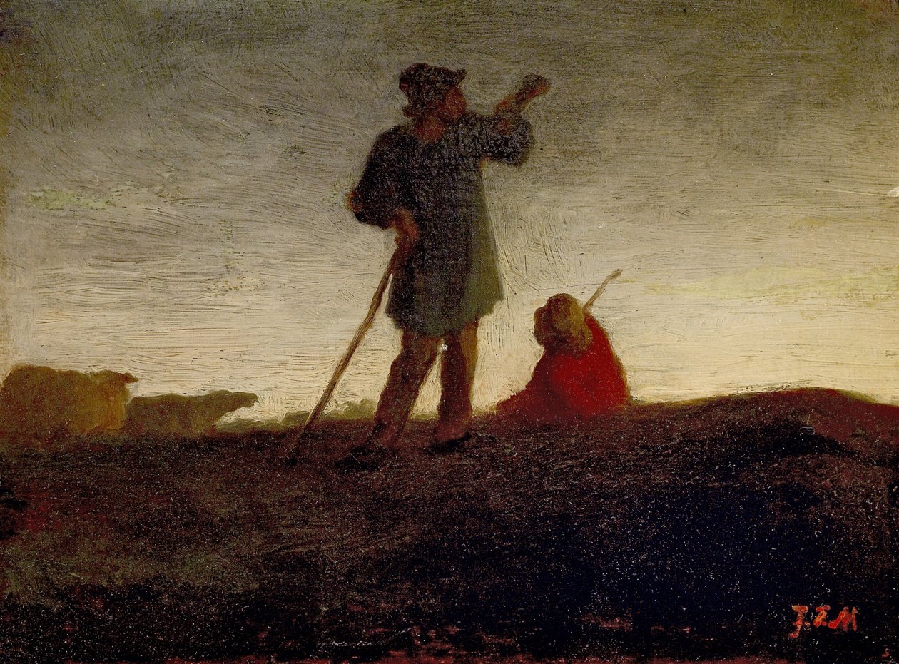 De Kudde Terugroepen, 1866-72 door Jean Francois Millet