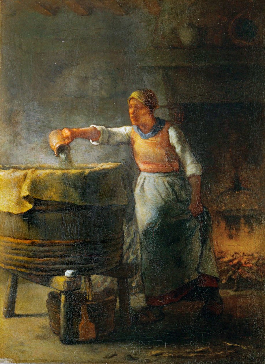 La lessiveuse - de wasvrouw ... door Jean Francois Millet