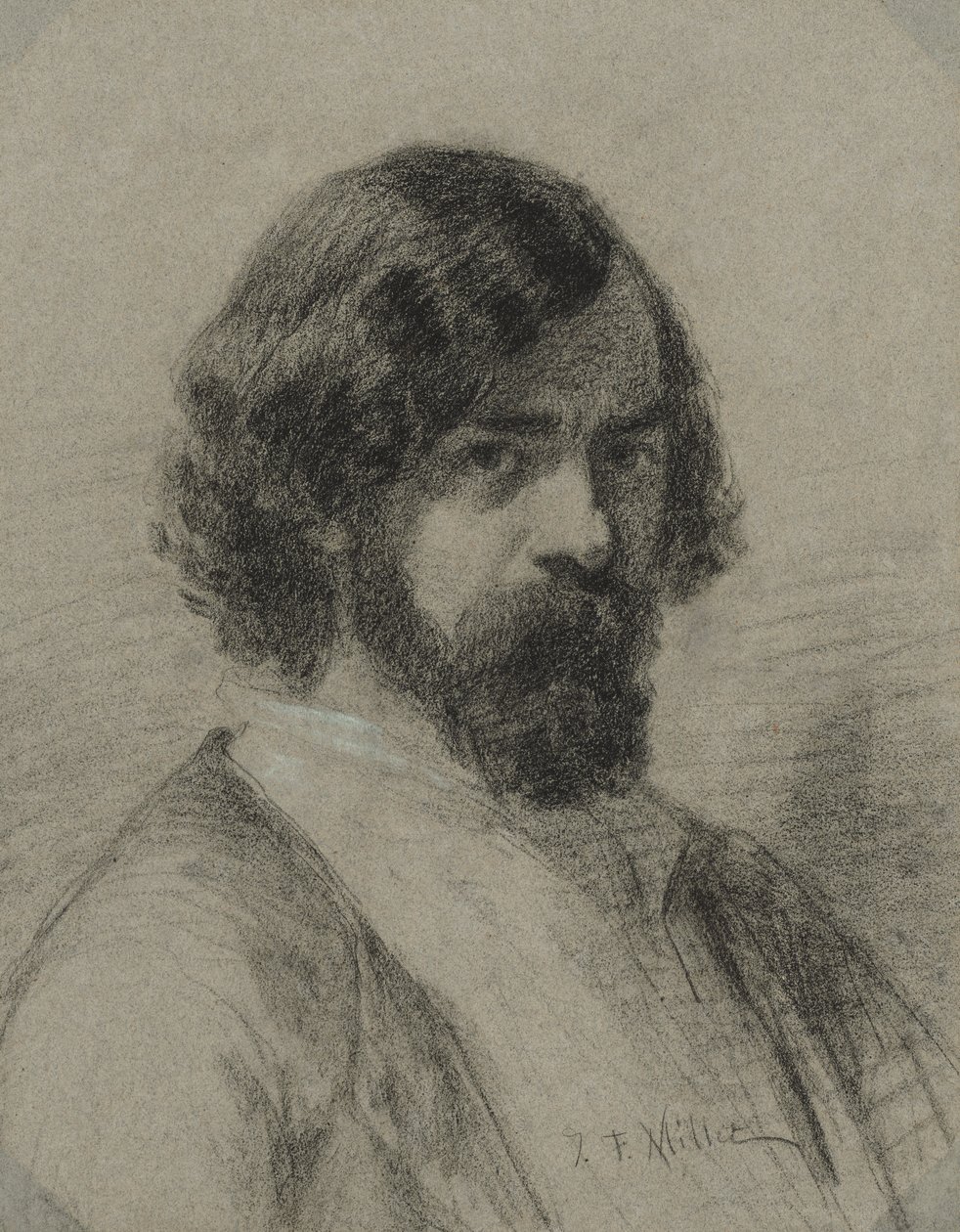 Portret van Narcisse Virgile Diaz de la Peña door Jean-Francois Millet