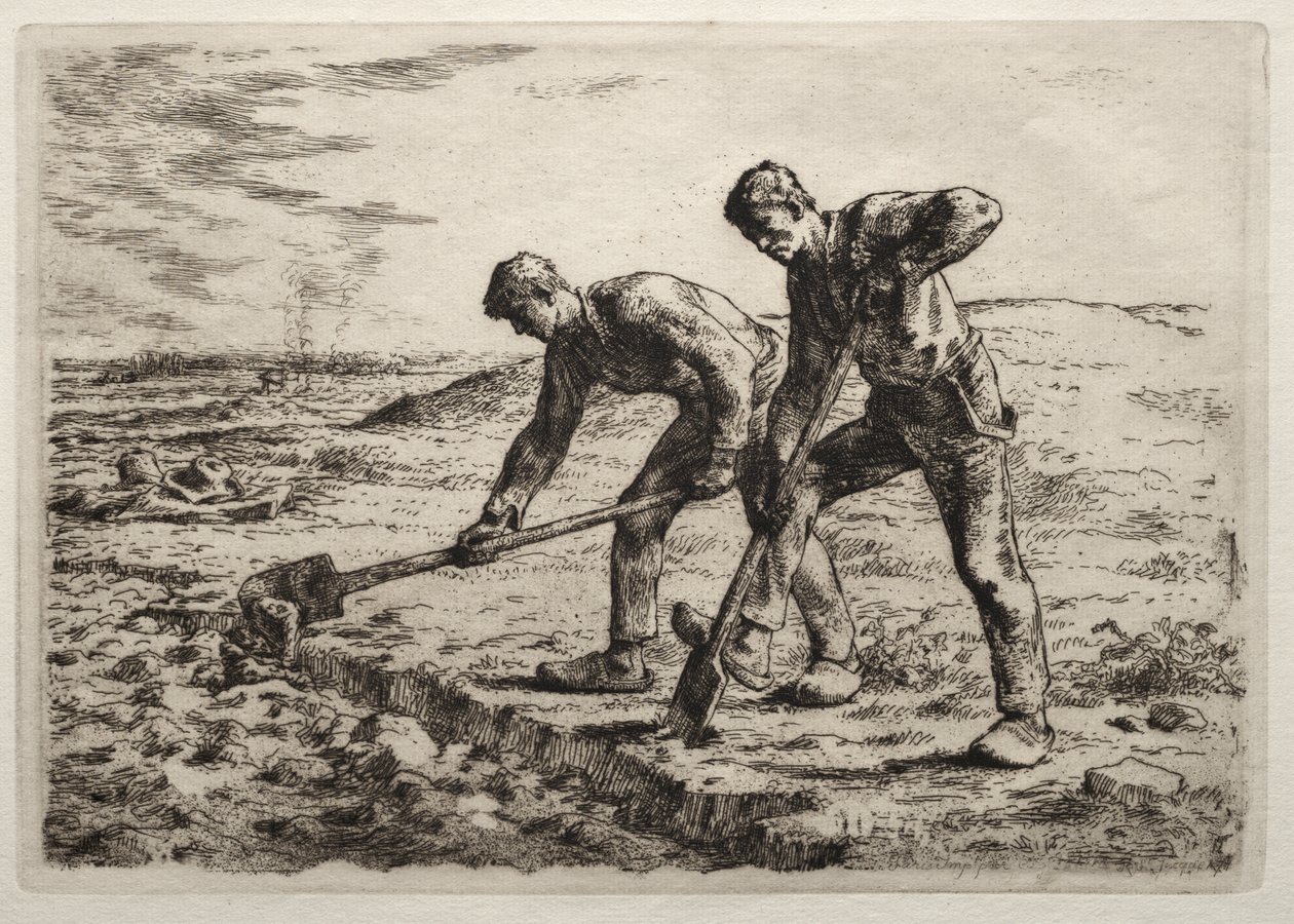 De Gravers door Jean-Francois Millet