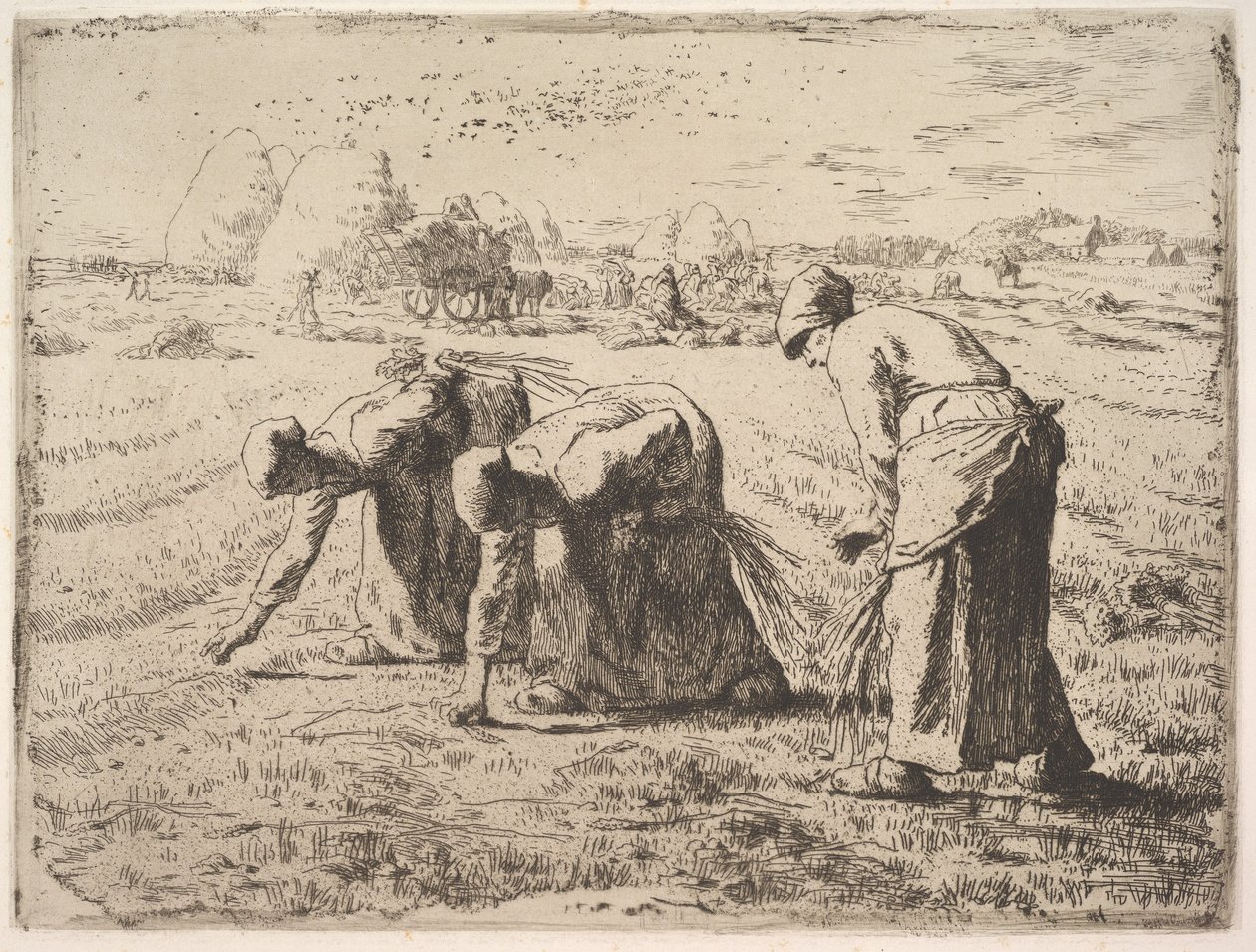 De sprokkelsters door Jean-Francois Millet