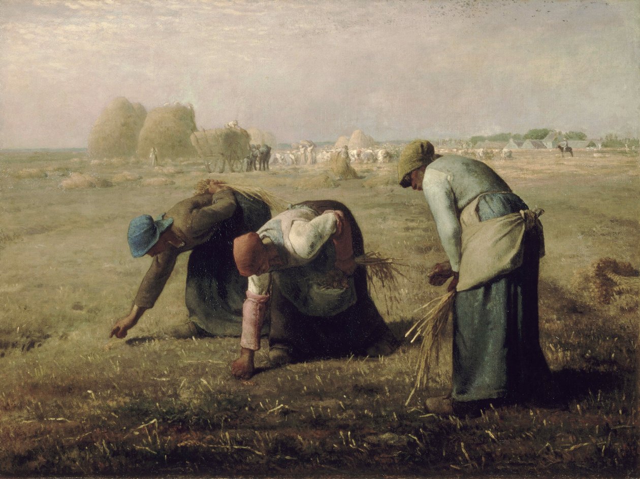De arenraapsters door Jean-Francois Millet