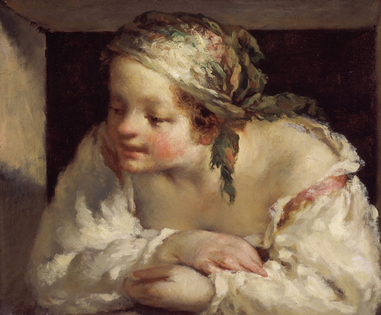 Jonge Vrouw door Jean-Francois Millet