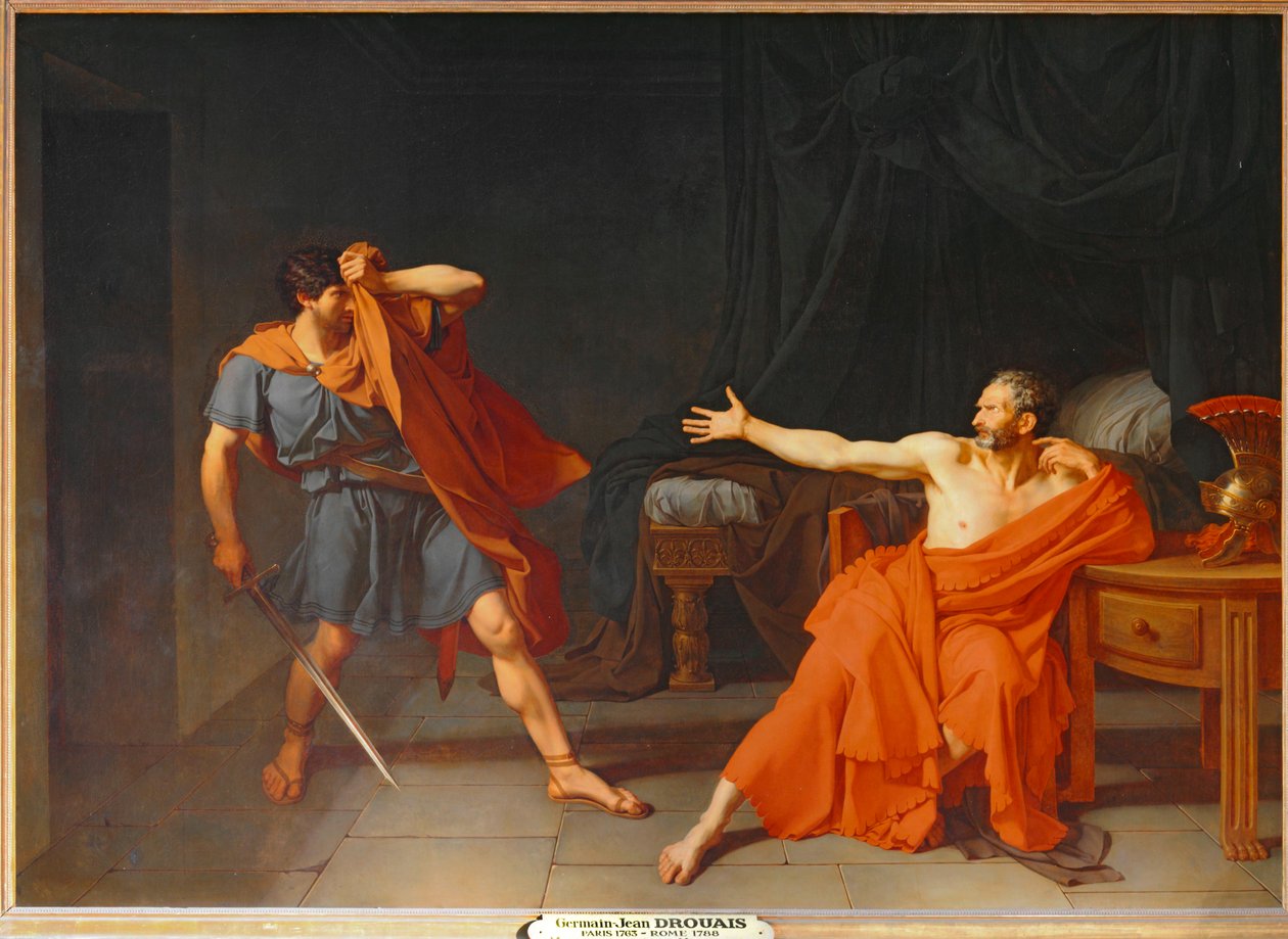 Marius bij Minturnae door Jean Germain Drouais
