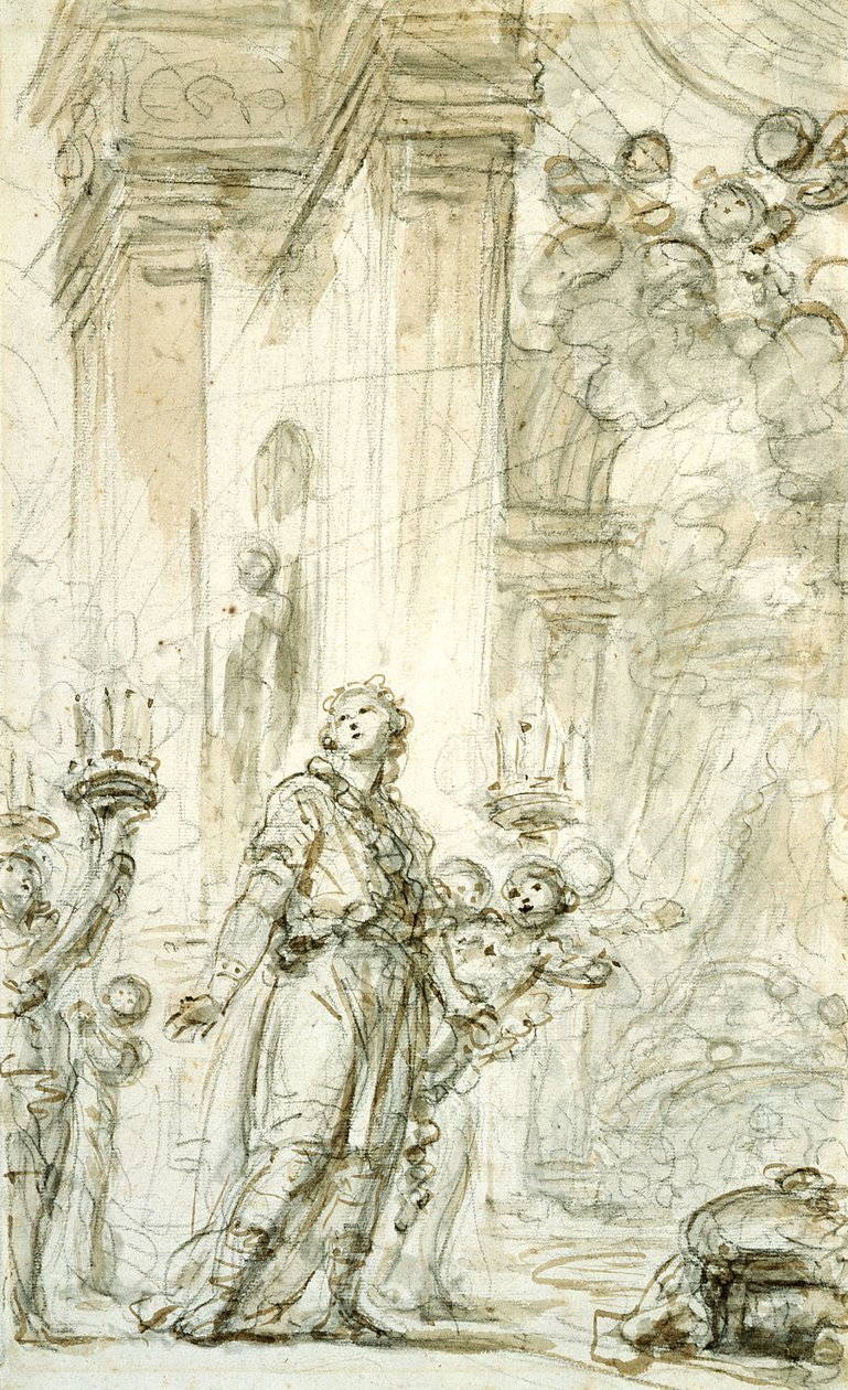 Ruggiero wordt naar zijn slaapkamer geleid door Jean Honore Fragonard