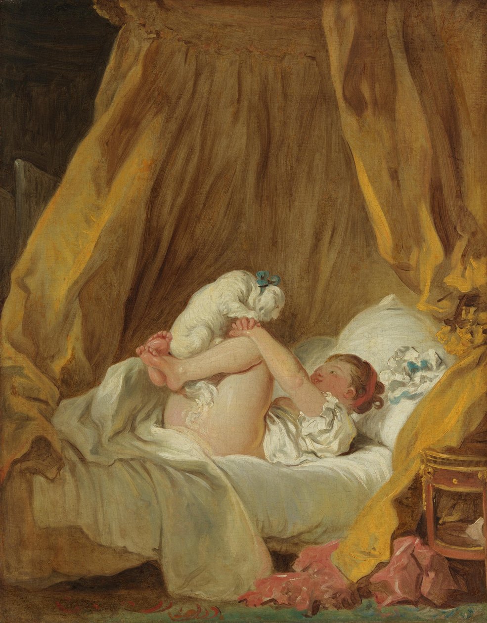 La Gimblette door Jean-Honore Fragonard