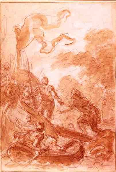 Orlando verlaat het eiland door Jean Honore Fragonard