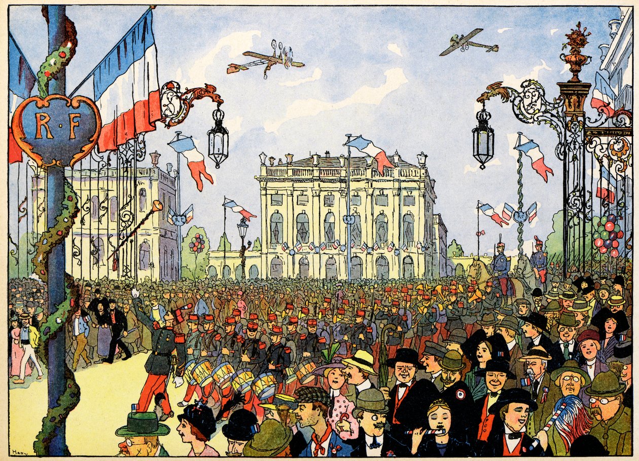 Mijn dorp, degenen die niet vergeten: 14 juli door Jean Jacques (1873 1951) Waltz