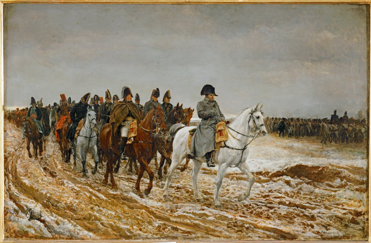 Campagne de France (schilderij op hout) door Jean-Louis Ernest Meissonier
