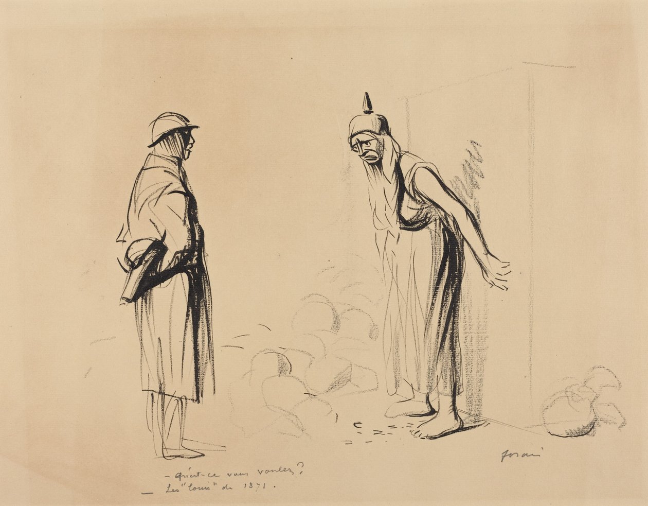 “Wat wilt u?” - “De ‘louis’ van 1871” door Jean-Louis Forain