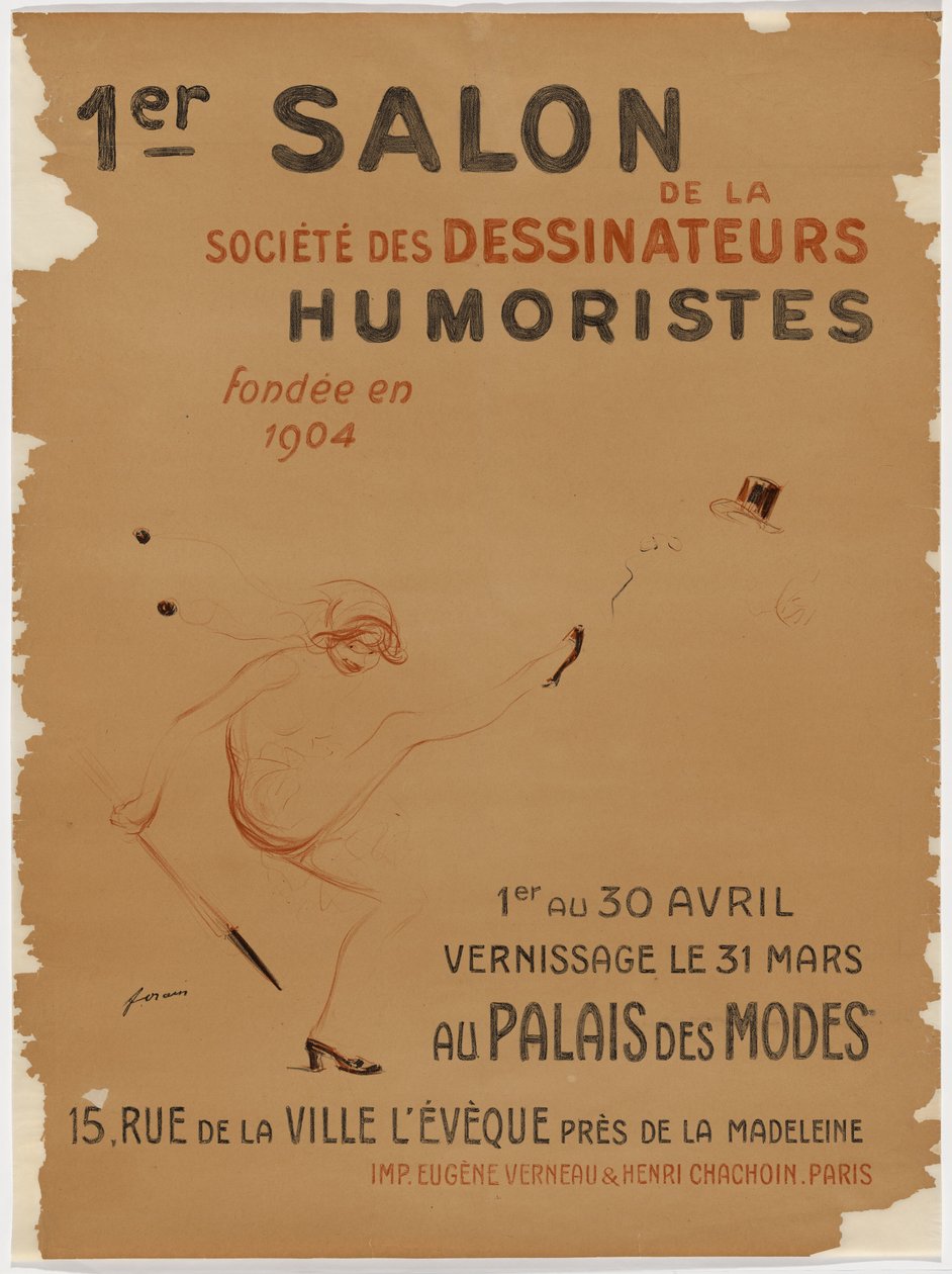 1er Salon des Humoristes, Palais des Modes door Jean-Louis Forain